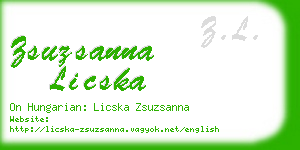 zsuzsanna licska business card
